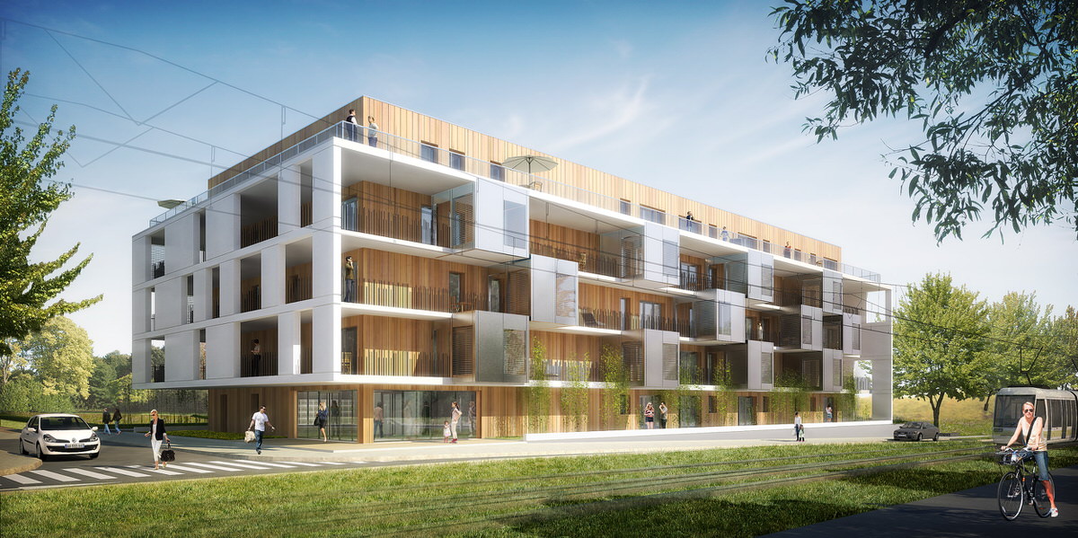 Créature Architectes - Construction de 49 logements collectifs et de 5 maisons individuelles groupées  - Saint-Jean-de-Braye  - 45