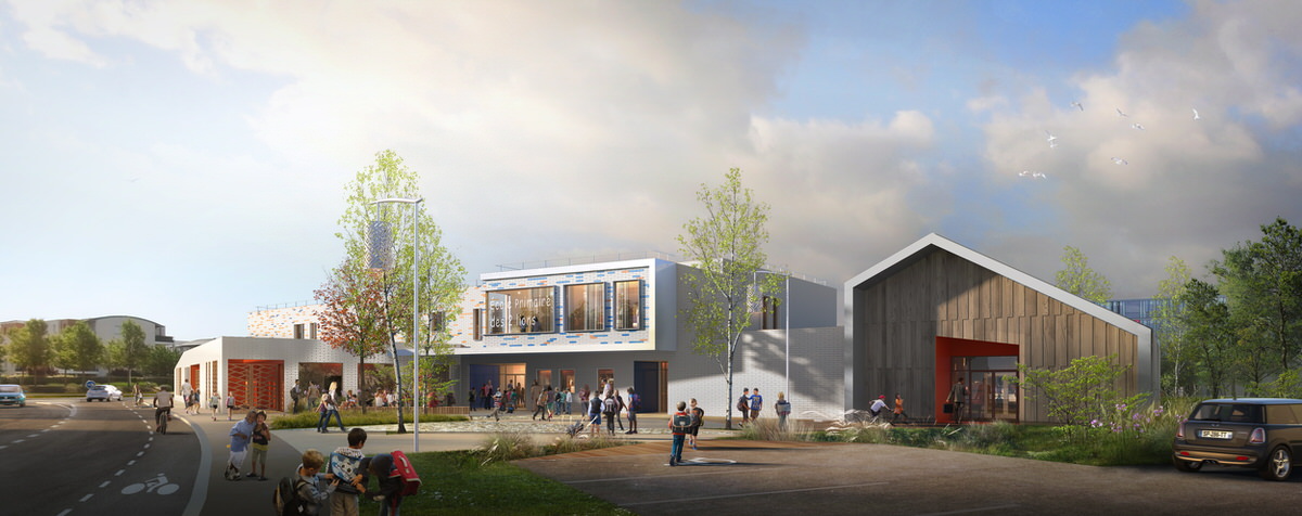 Créature Architectes - Construction du groupe scolaire des 2 Lions - Tours - 37