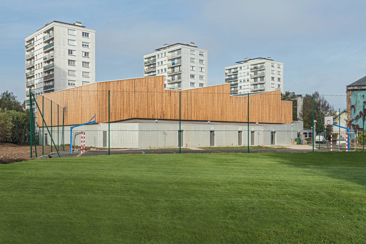 Créature Architectes - Construction du Gymnase du lycée horticole de La Mouillère - Orléans - 45