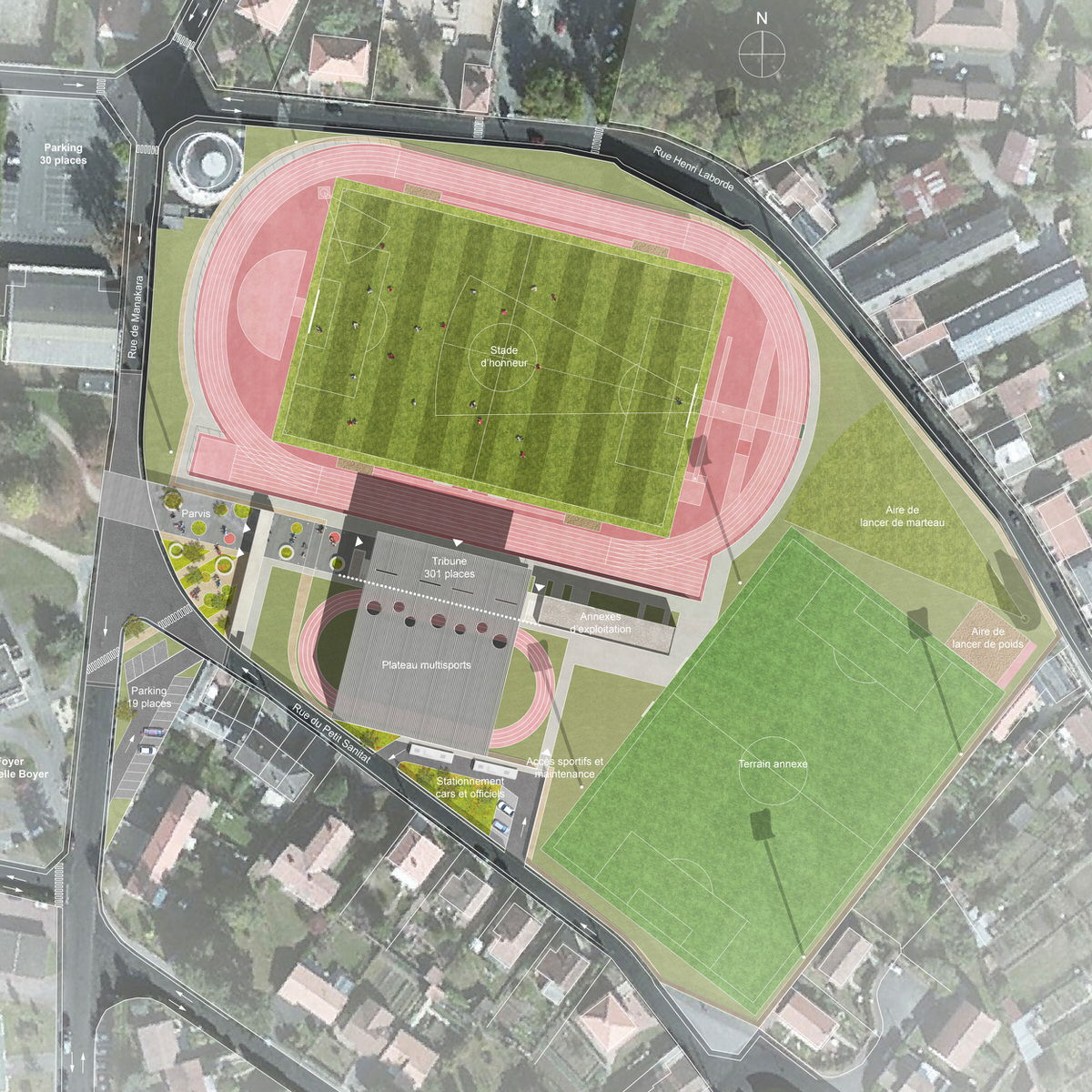 Créature Architectes - Reconstruction du Stade « L’Enjeu » - Parthenay - 79
