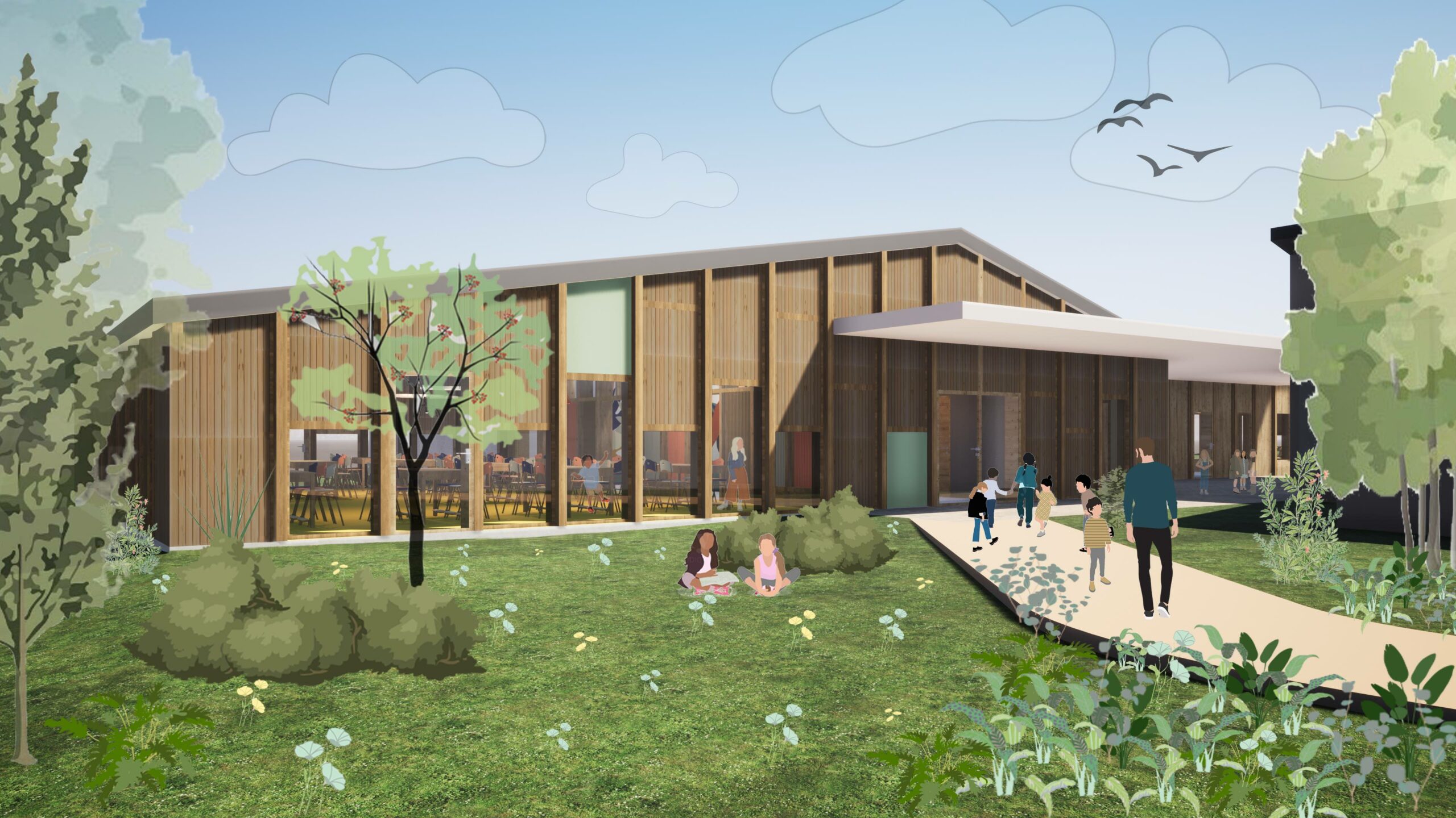Créature Architectes - Construction d'un restaurant scolaire - Beaumont-en-Veron - 37