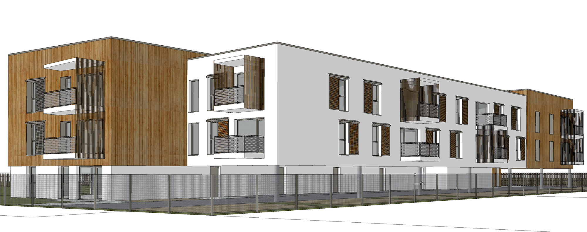 Créature Architectes - Construction d’un ensemble immobilier de 27 logements collectifs - ilot 13 - ZAC Champ prieur - Semoy - 45